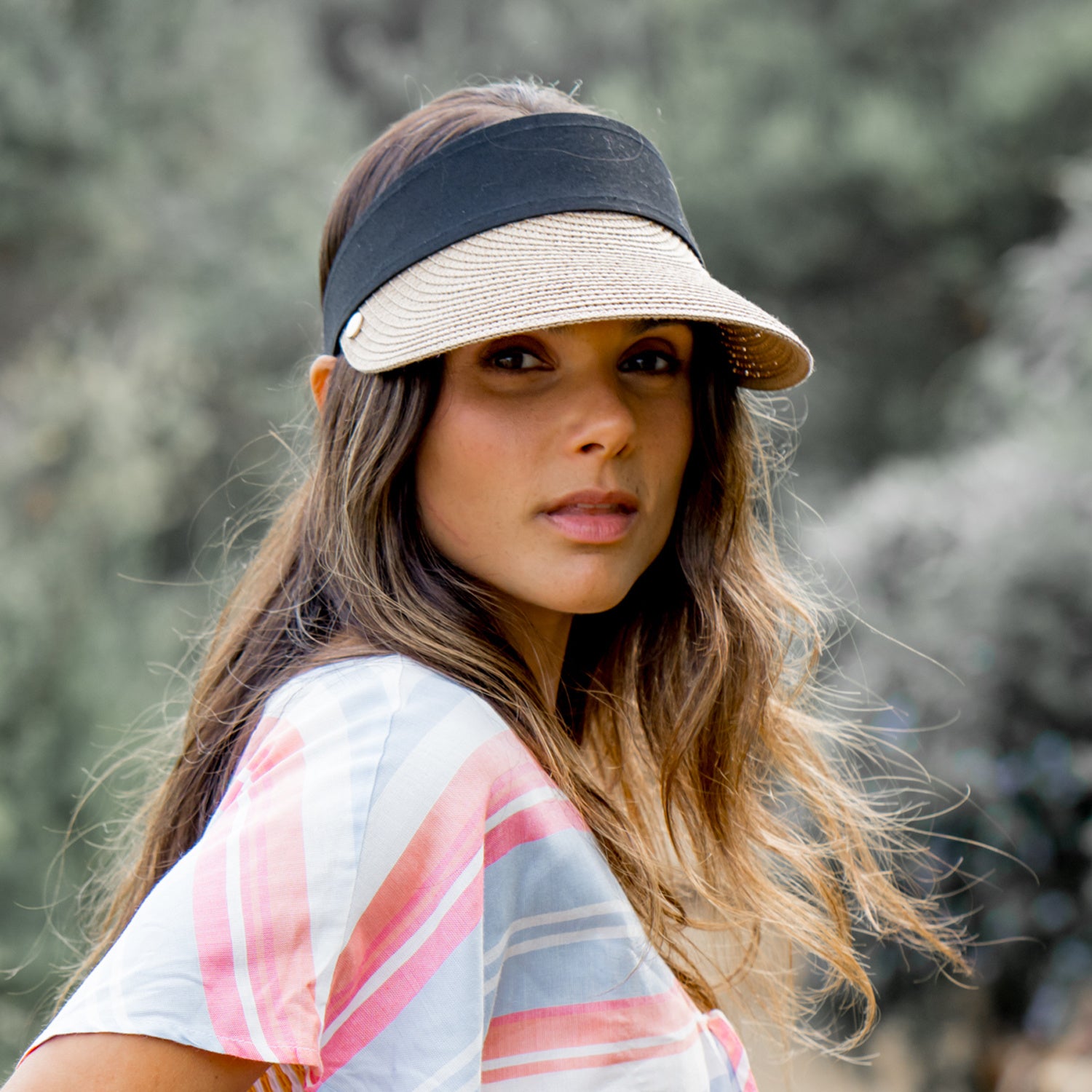 Bayshore Poly Blend Visor Resort Hat Doba